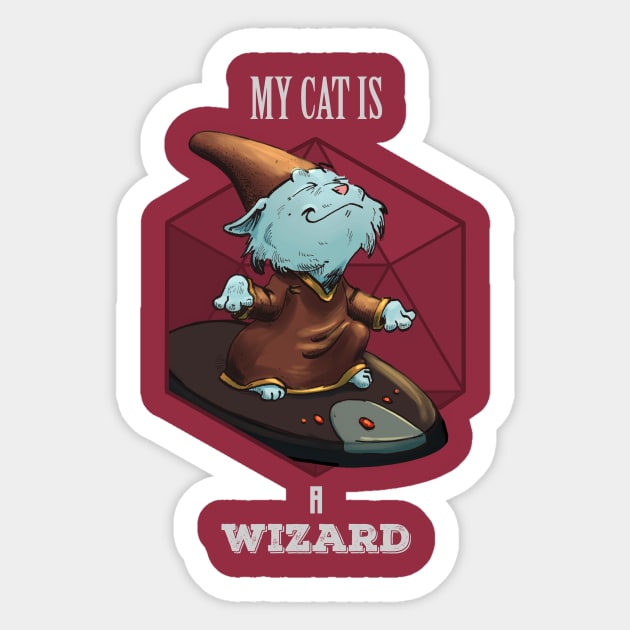 RPG Cat Wizard Sticker by Carlos CD